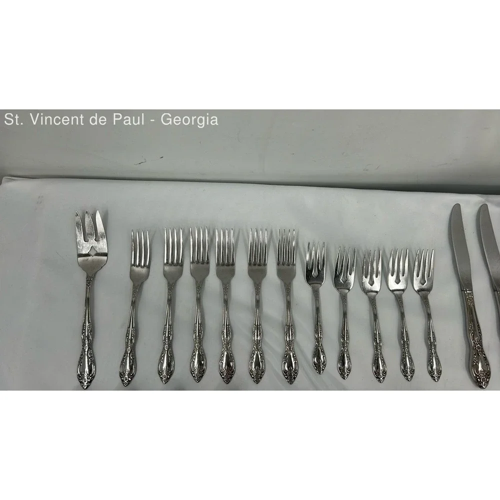 Vintage Lot of 38 Onelida Profile Galveston Stainless Steel Flatware Great Cond.